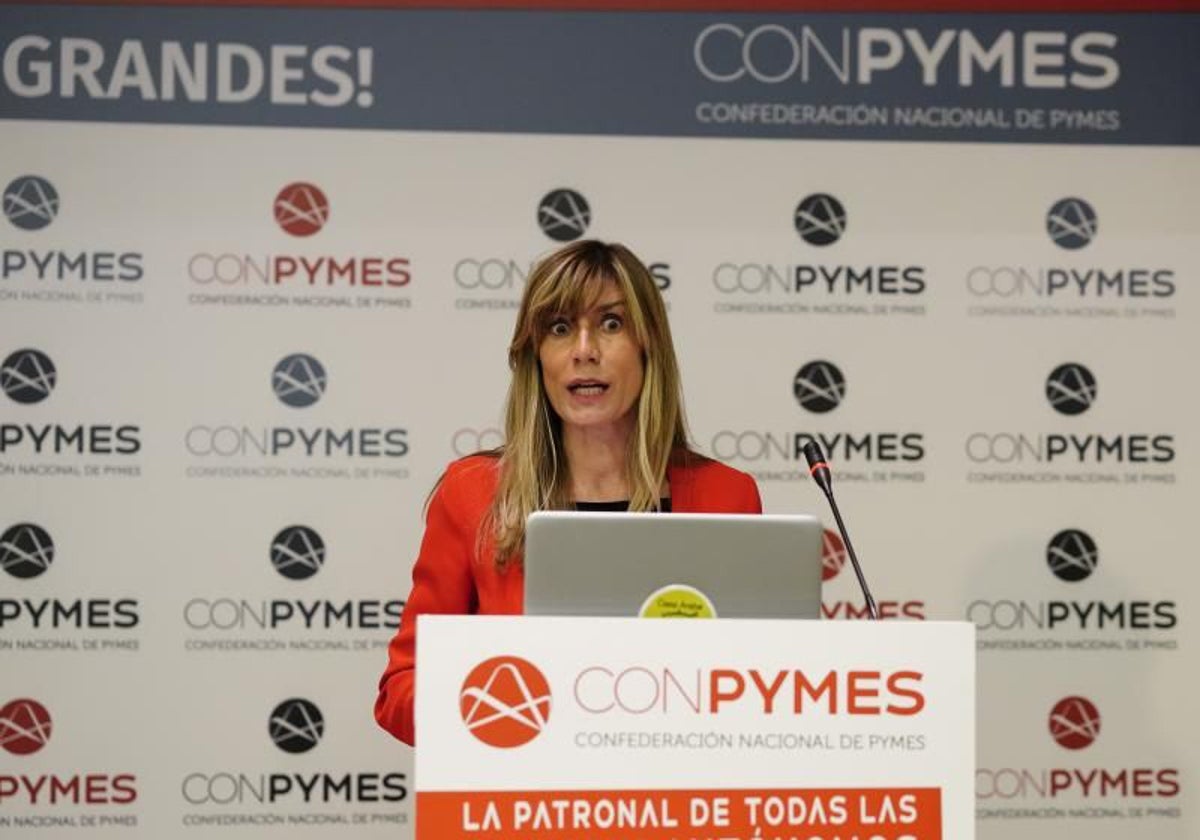 Begoña Gómez en la inauguración de Conpymes