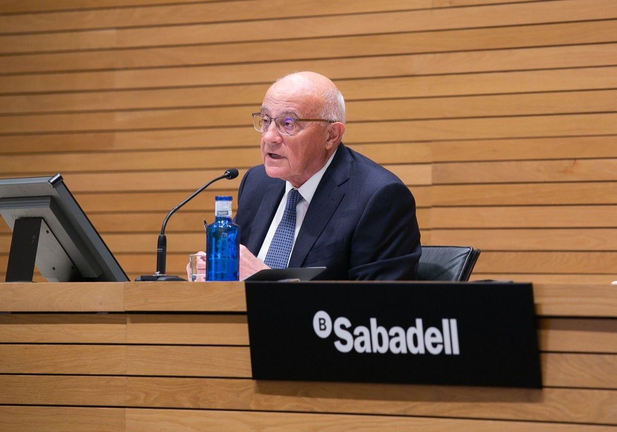 Josep Oliu, presidente de Banco Sabadell