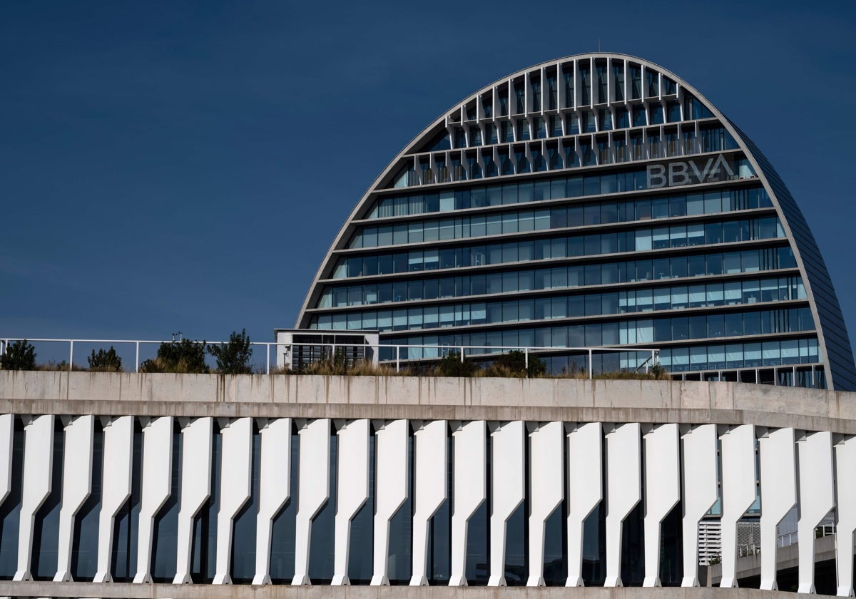 La sede de BBVA en madrid