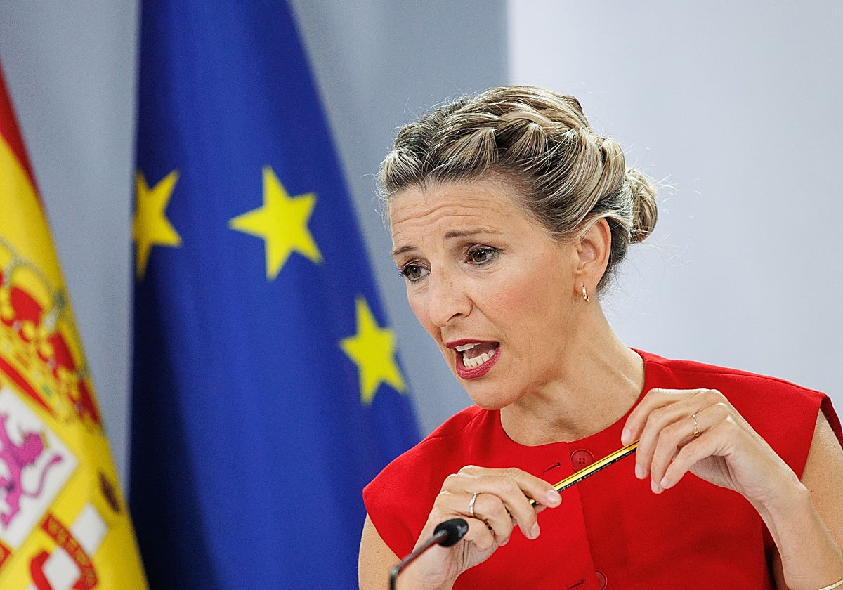 La vicepresidenta segunda y ministra de Trabajo y Economía Social, Yolanda Díaz