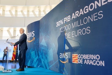 Amazon anuncia una inversión de 15.700 millones de euros Aragón y convierte a la comunidad en el gran 'hub' tecnológico del sur de Europa