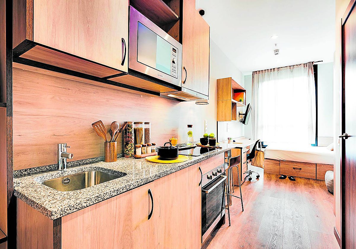 Instalaciones de una de las 22 residencias de Livensa Living