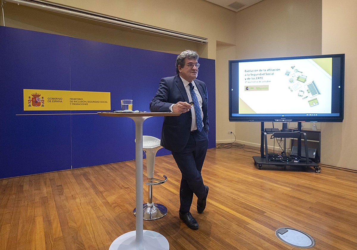 El ministro para la Transformación Digital y Función Pública, José Luis Escrivá