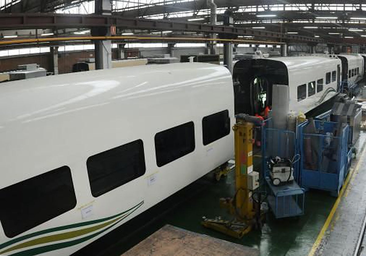 Fabricación de tren de Talgo