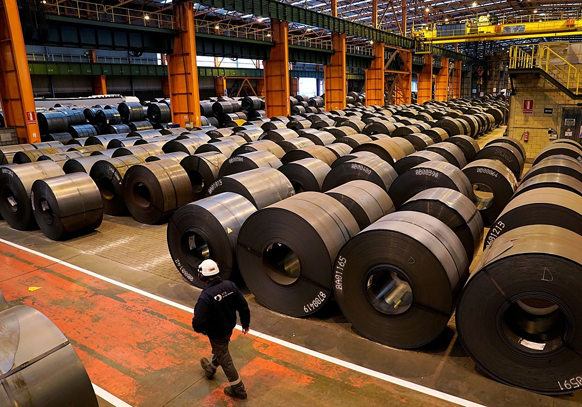 Una planta de Arcelormittal  en Sestao, Vizcaya