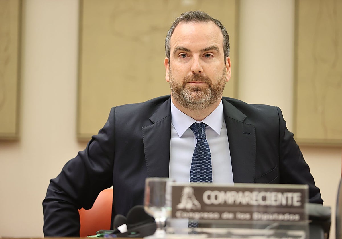 Álvaro López Barceló, presidente del FROB, en el Congreso de los Diputados