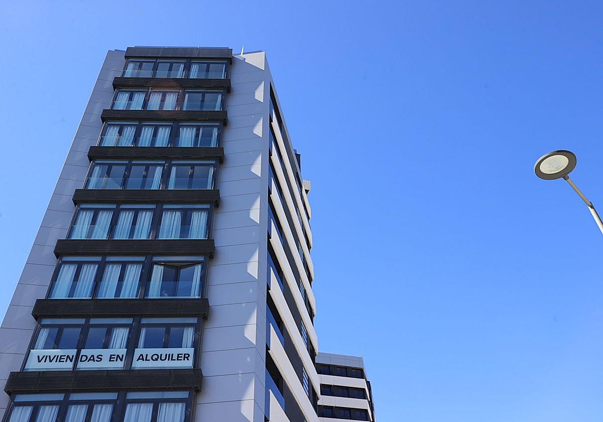 Un edificio de viviendas en alquiler en Madrid
