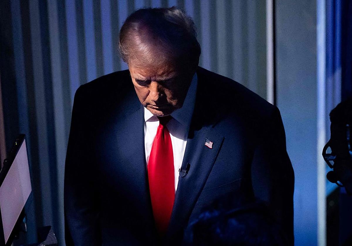 Donald Trump, en el debate de este martes