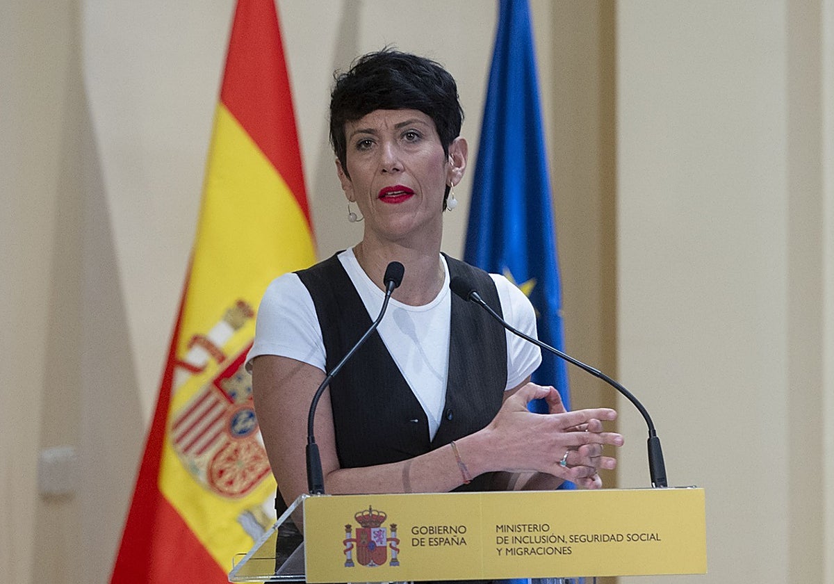 La ministra de Inclusión, Seguridad Social y Migraciones, Elma Saiz