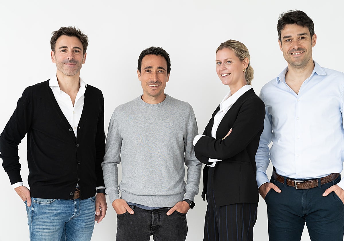 Los cuatro socios de la gestora, de izquierda a derecha, Diego Recondo, Ander Michelena,