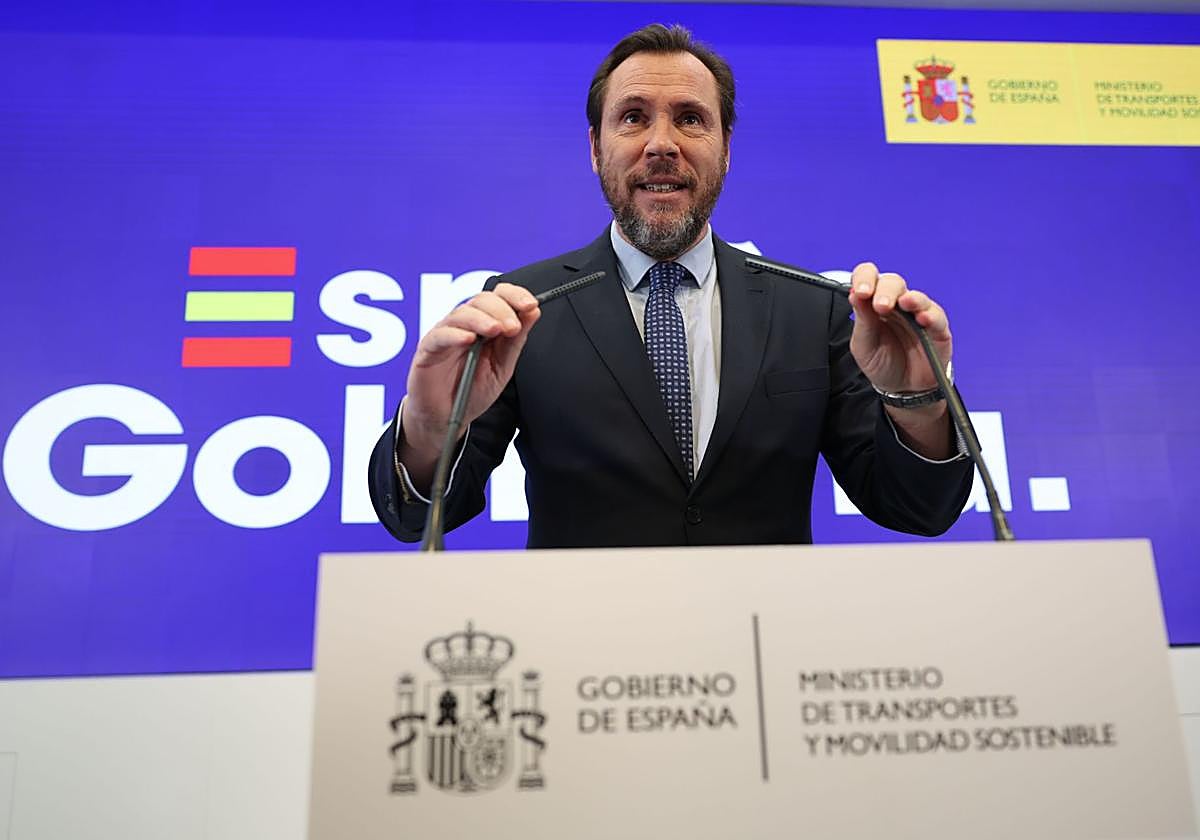 Óscar Puente, durante una intervención pública.