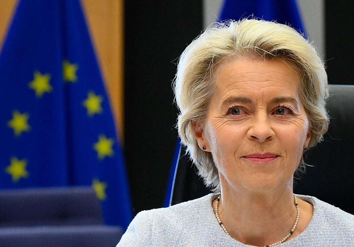 La presidenta de la Comisión Europea, Ursula von der Leyen