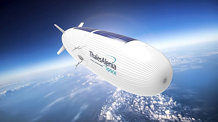 Recreación del Stratobus de Thales Alenia Space