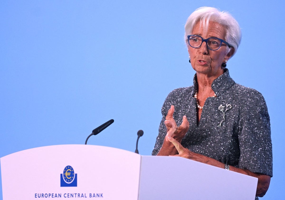 Christine Lagarde, presidenta del BCE