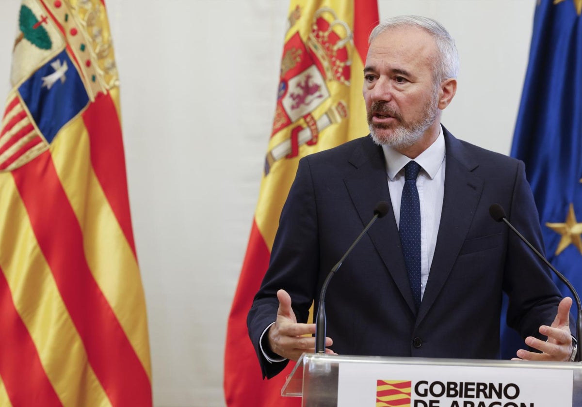 El presidente de Aragón, Jorge Azcón