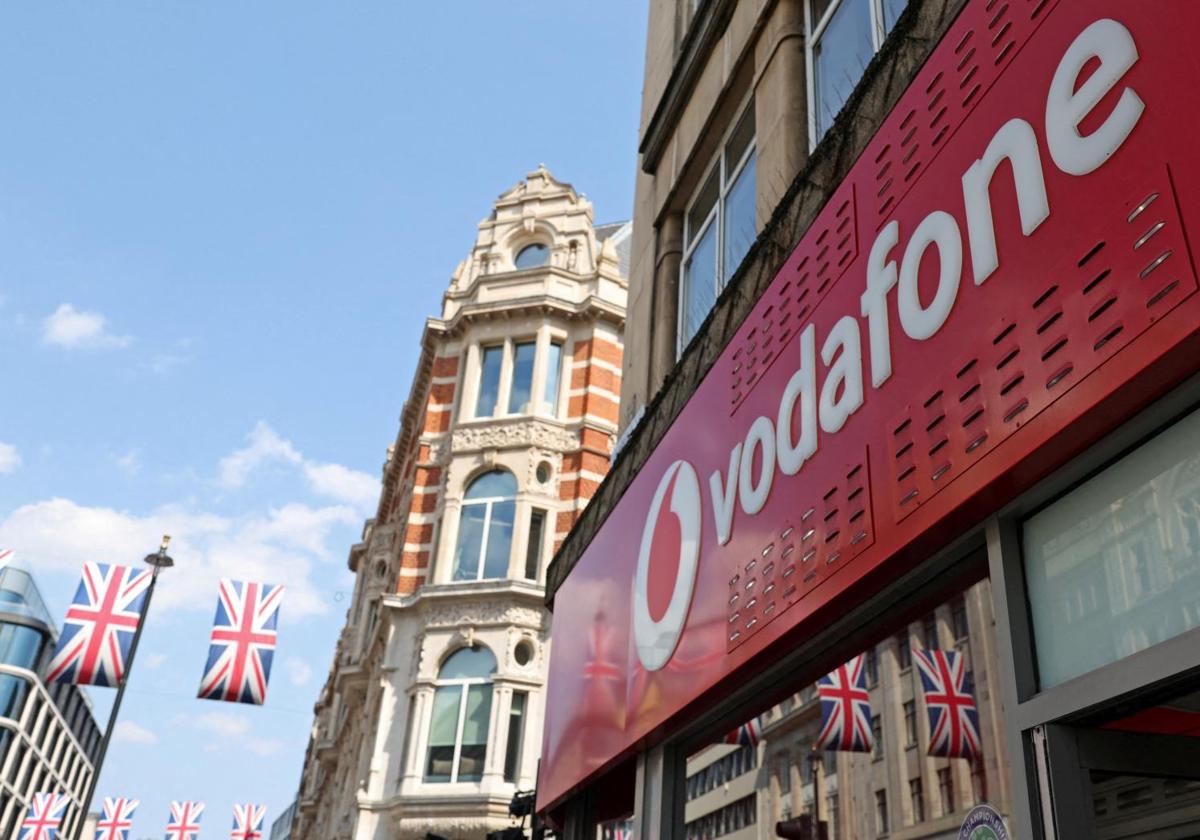 Vodafone en una de sus tiendas en Londres