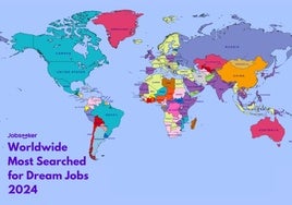 El mapa de los trabajos soñados en cada país en 2024 que revela cuál es el de España