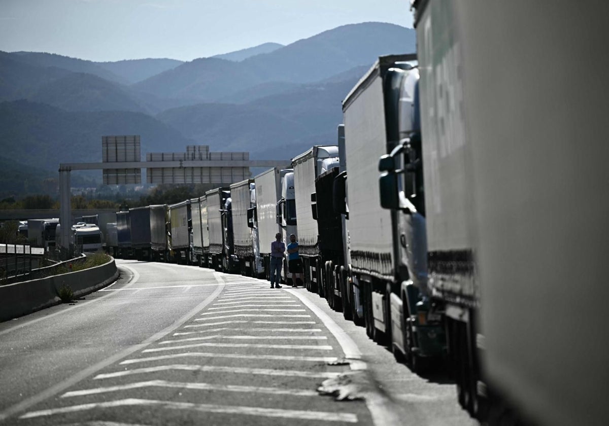 Camiones bloqueados HOY en la A9 francesa