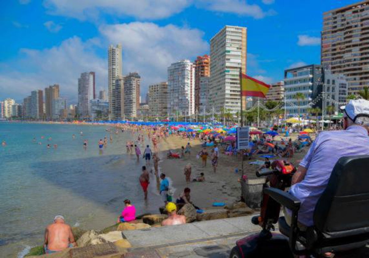 Un grupo de jubilados en Benidorm