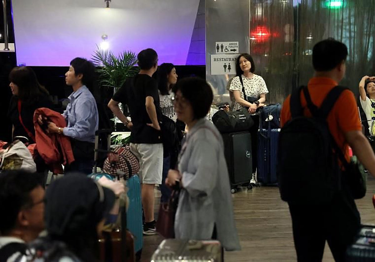Turistas en un hotel de Córdoba