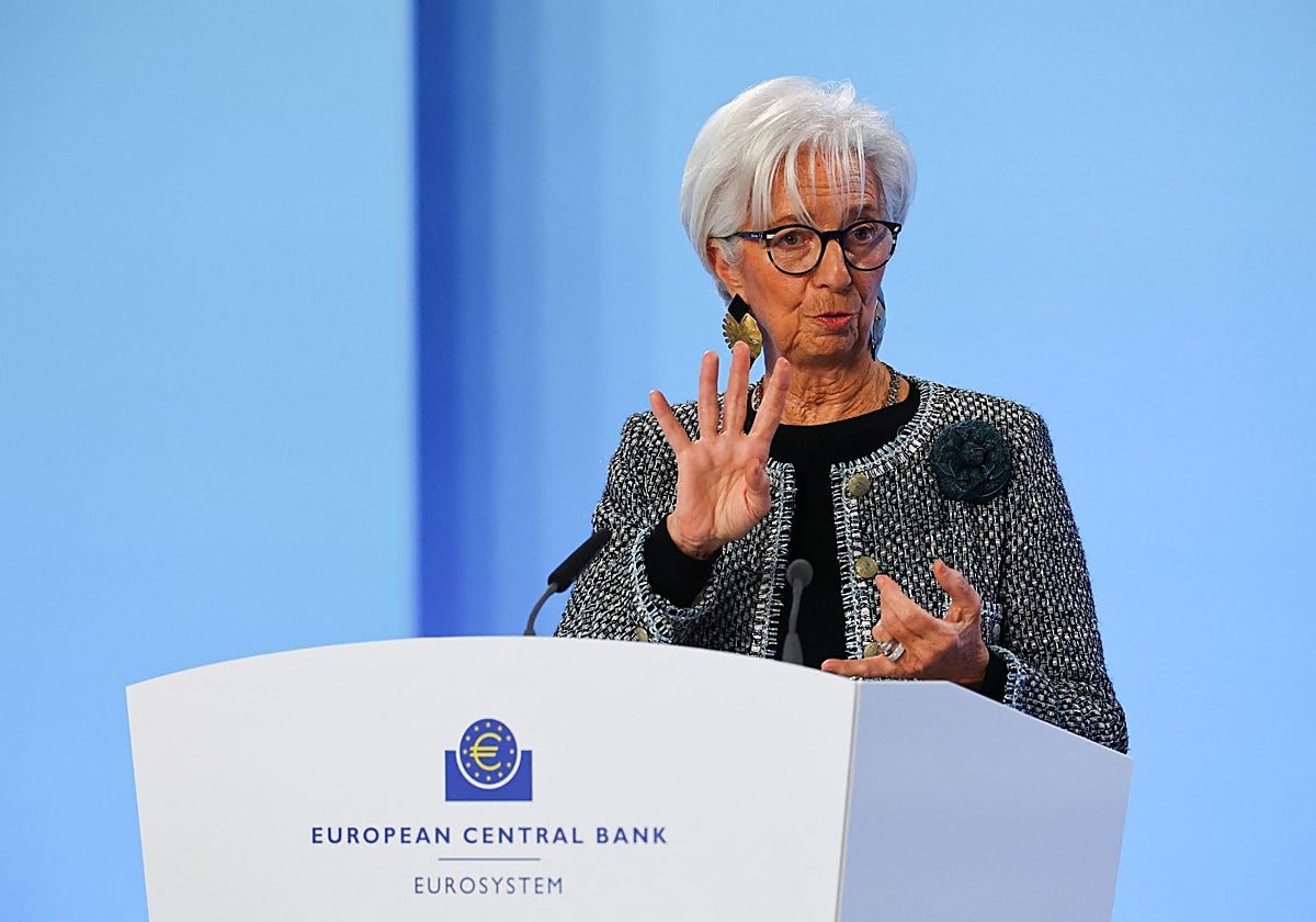 Christine Lagarde, presidenta del BCE
