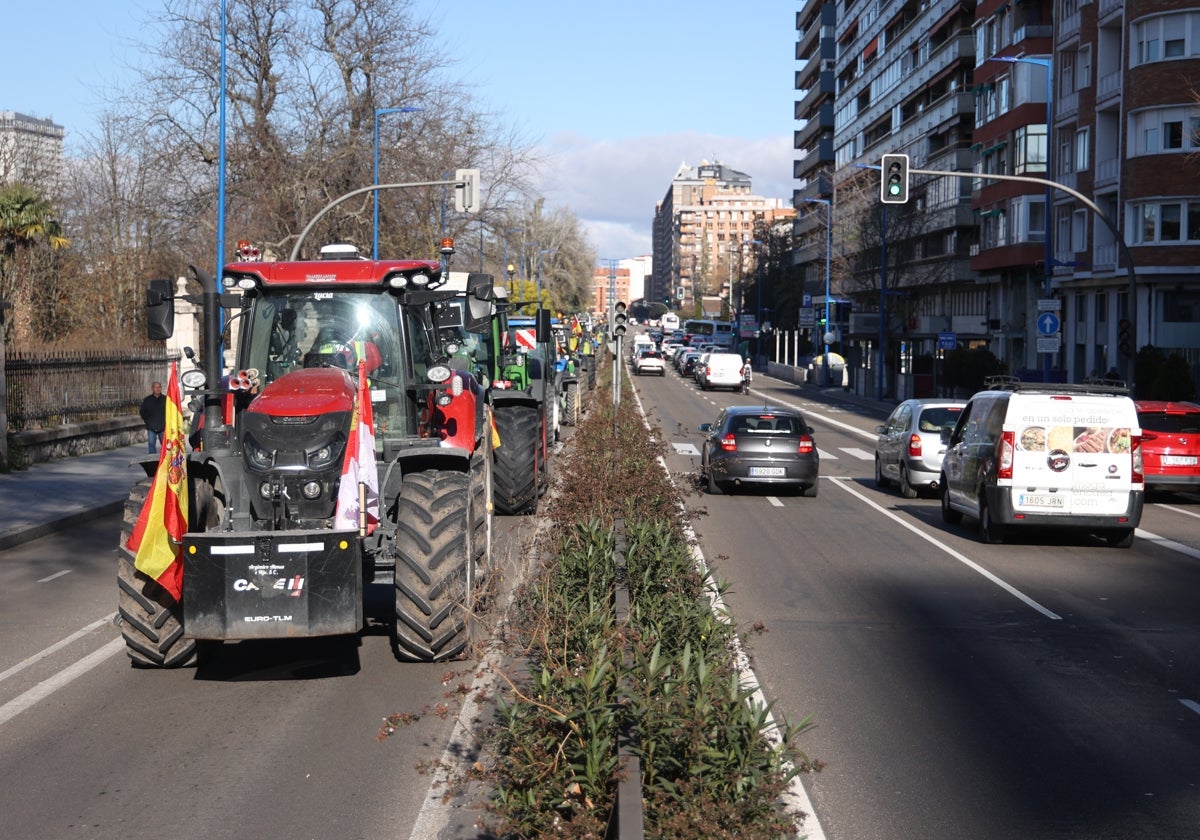 Agricultores se manifiestan en Valladolid