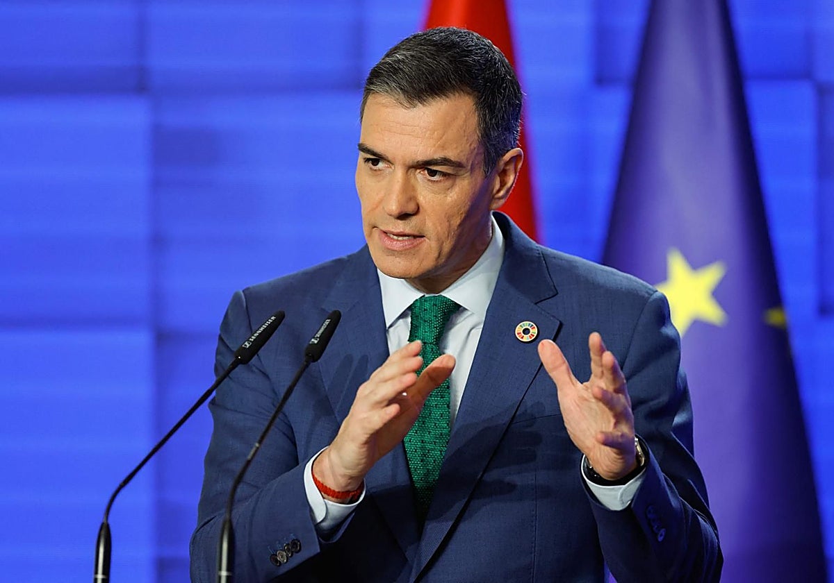 El presidente del Gobierno, Pedro Sánchez