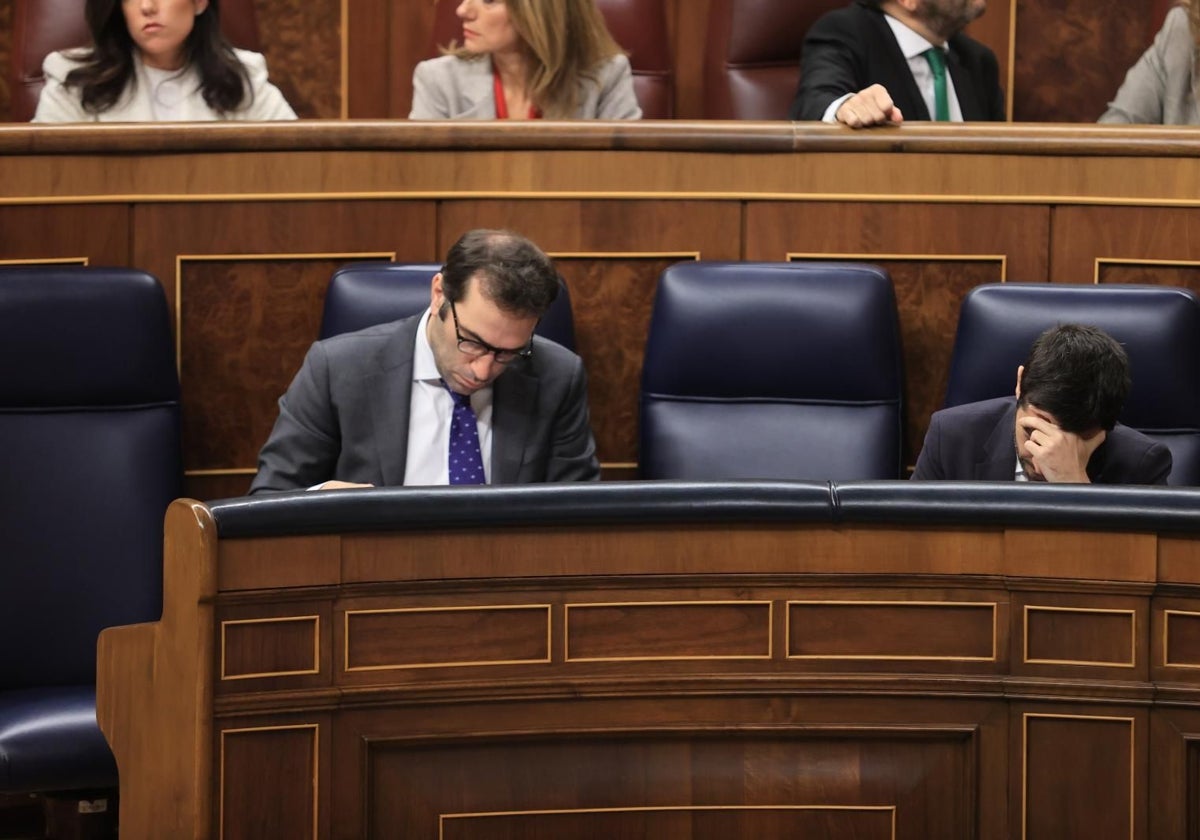 El ministro Carlos Cuerpo en el Congreso de los Diputados, el pasado 11 de diciembre