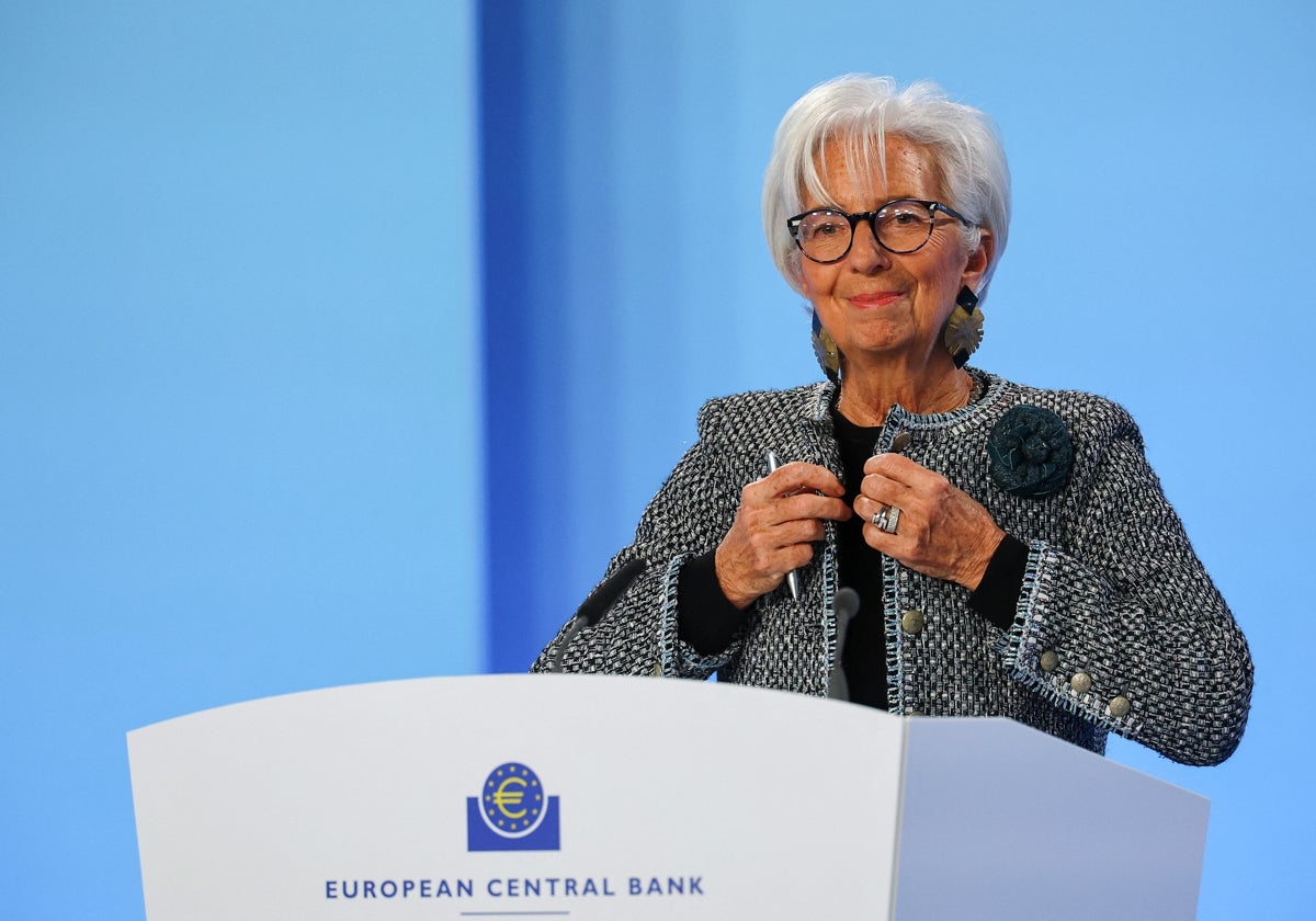 La presidenta del Banco Central Europeo, Christine Lagarde