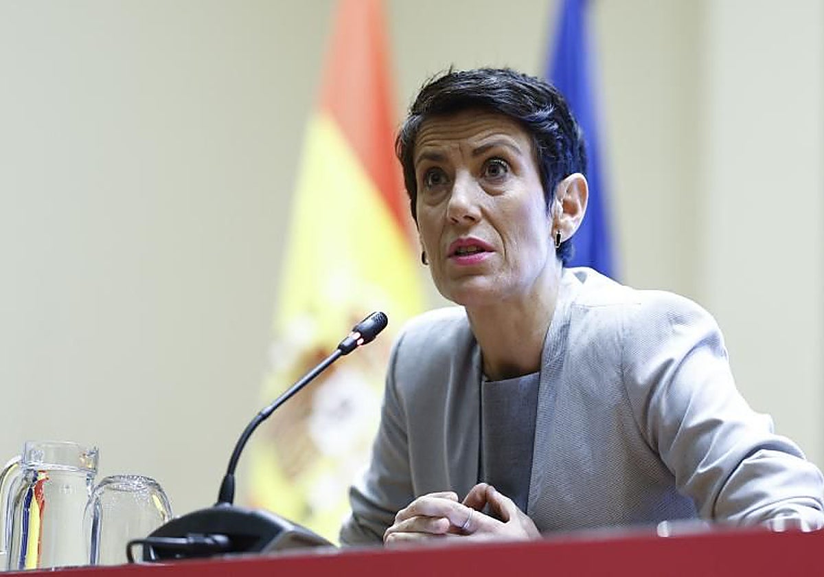 La ministra de Seguridad Social, Elma Saiz