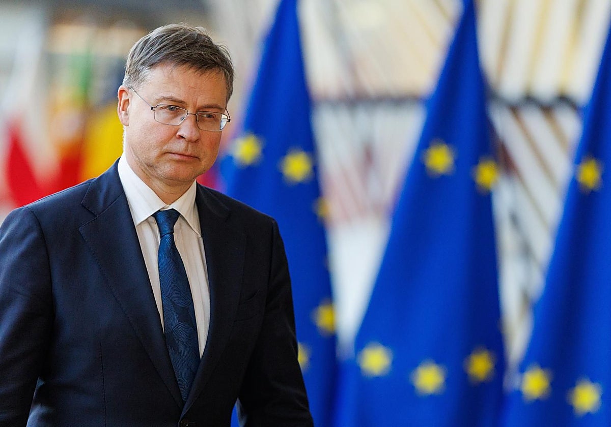 El comisario de Economía de la Comisión Europea, Valdis Dombrovskis