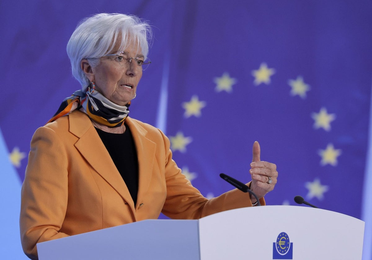 Christine Lagarde, presidenta del BCE