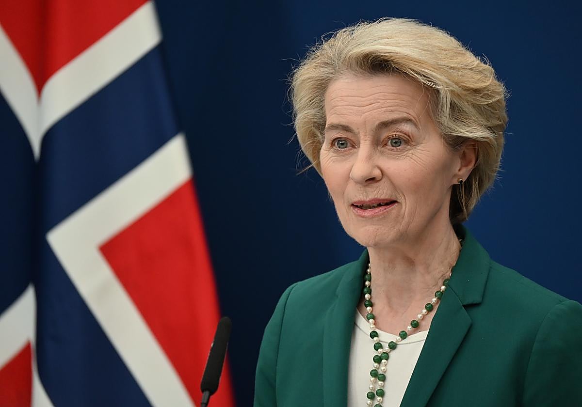 La presidenta de la Comisión Europea, Ursula von der Leyen