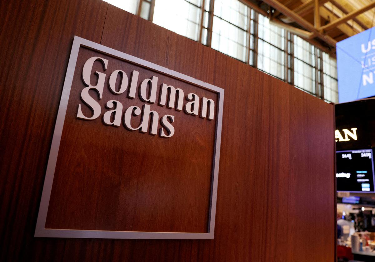 Logo de Goldman Sachs en la Bolsa de Nueva York