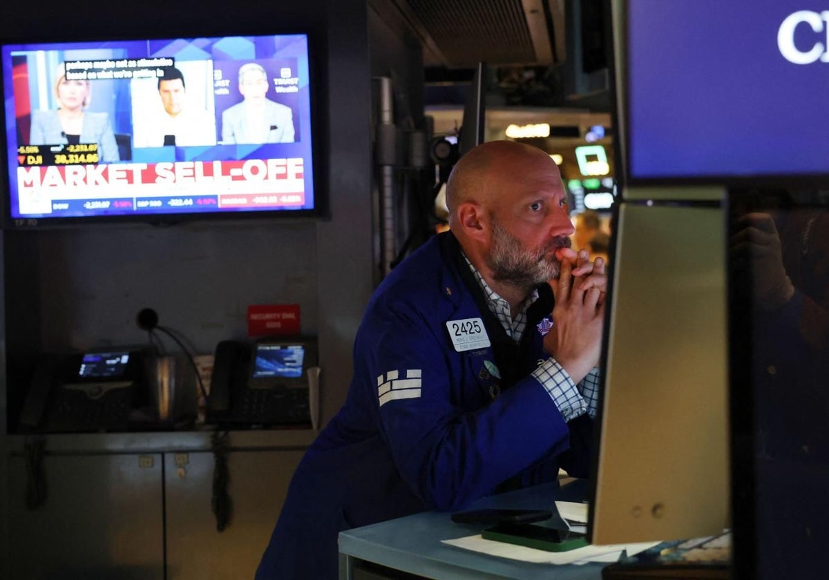 Un inversor de Wall Street el pasado miércoles.