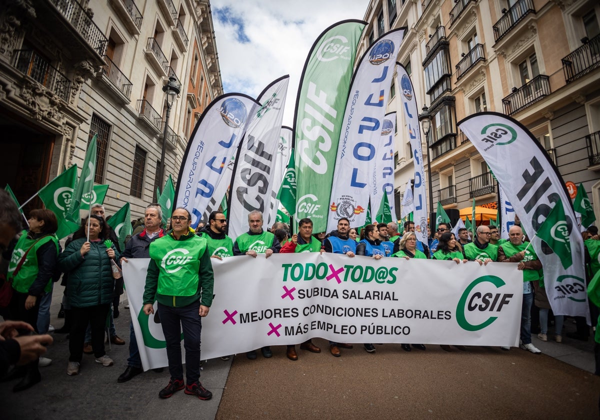 Manifestaciones de CSIF de marzo de 2025
