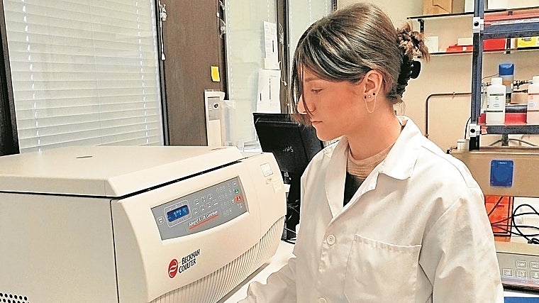 Una imagen del laboratorio de Acuigen, el proyecto vinculado a la Facultad de Veterinaria de la Universidad de Santiago de Compostela que estudia las aplicaciones de la genética a la actividad acuícola