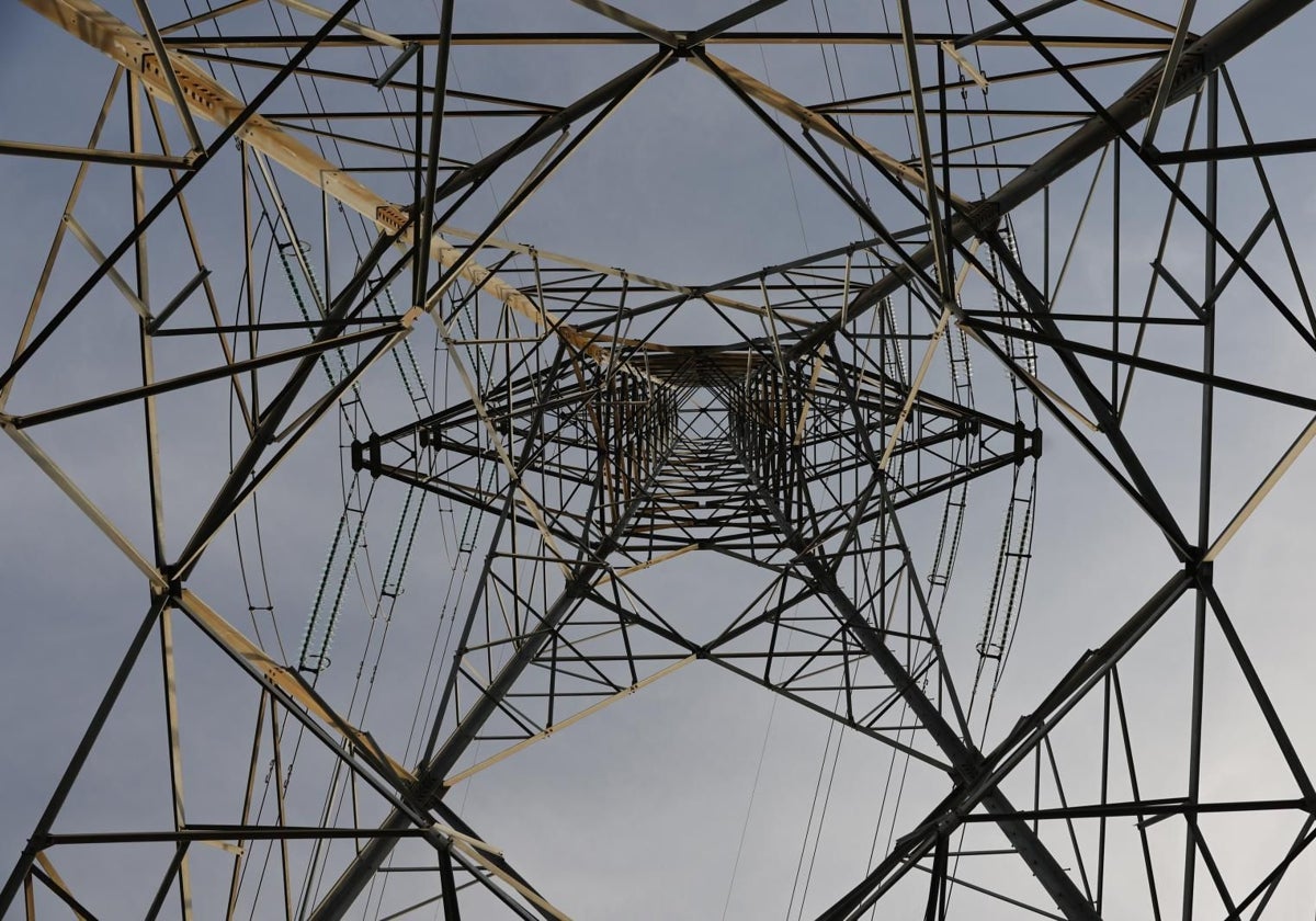 Una torre de alta tensión en Portugal