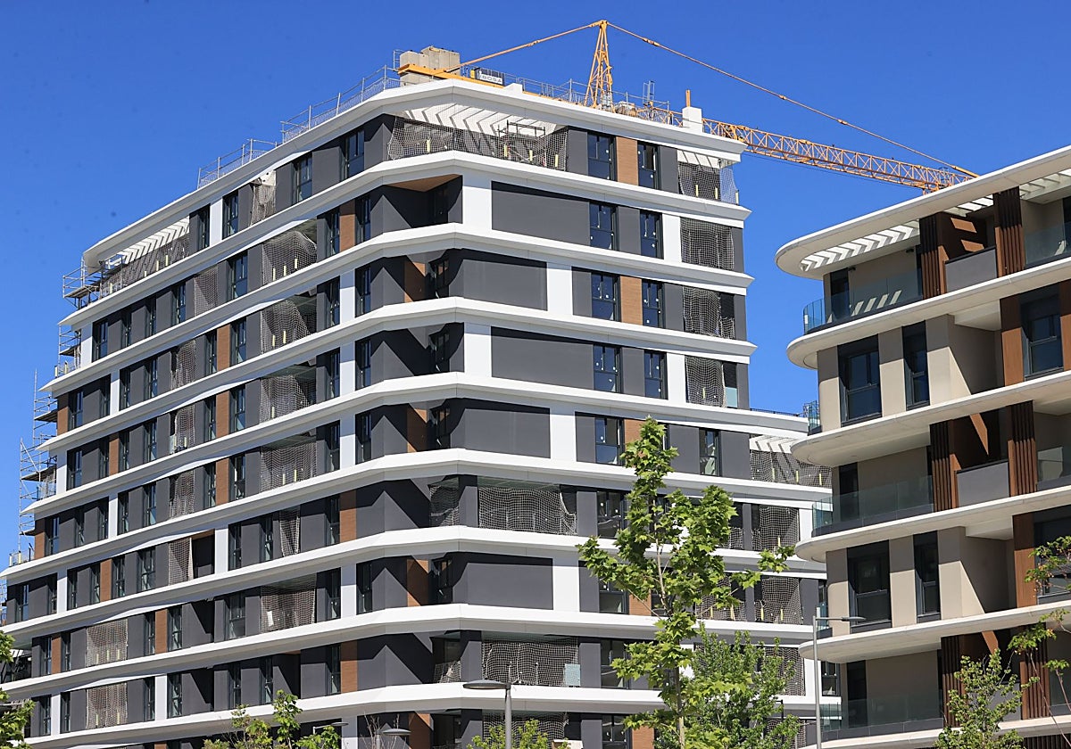 Un edificio de viviendas en Madrid