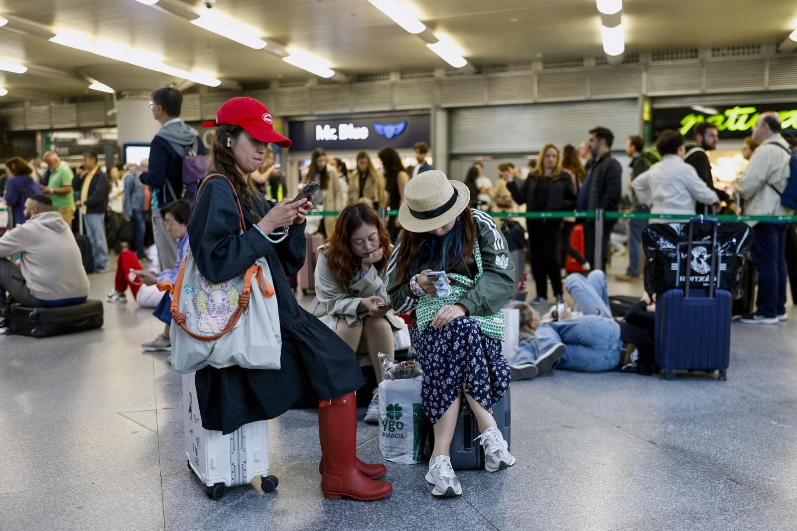 Pasajeros hoy en Atocha