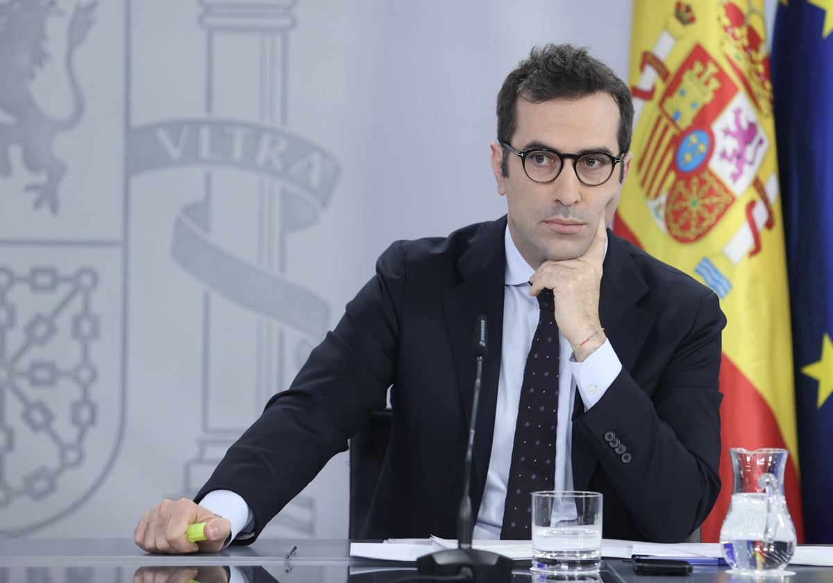 Carlos Cuerpo, ministro de Economía, en el último Consejo de Ministros