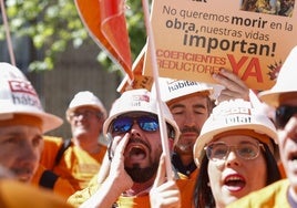 Los trabajadores de la construcción amenazan con «conflicto» si el Gobierno no les da la jubilación anticipada