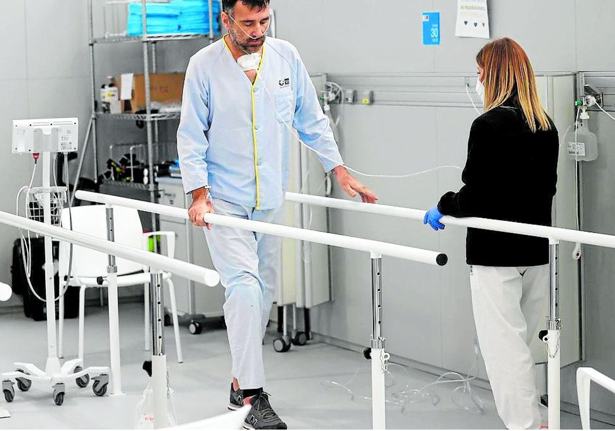 Un paciente en un proceso de rehabilitación.