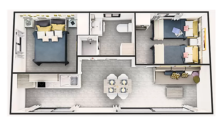 La moderna casa prefabricada que puedes comprar por menos de 50.000 euros: incluye muebles y electrodomésticos
