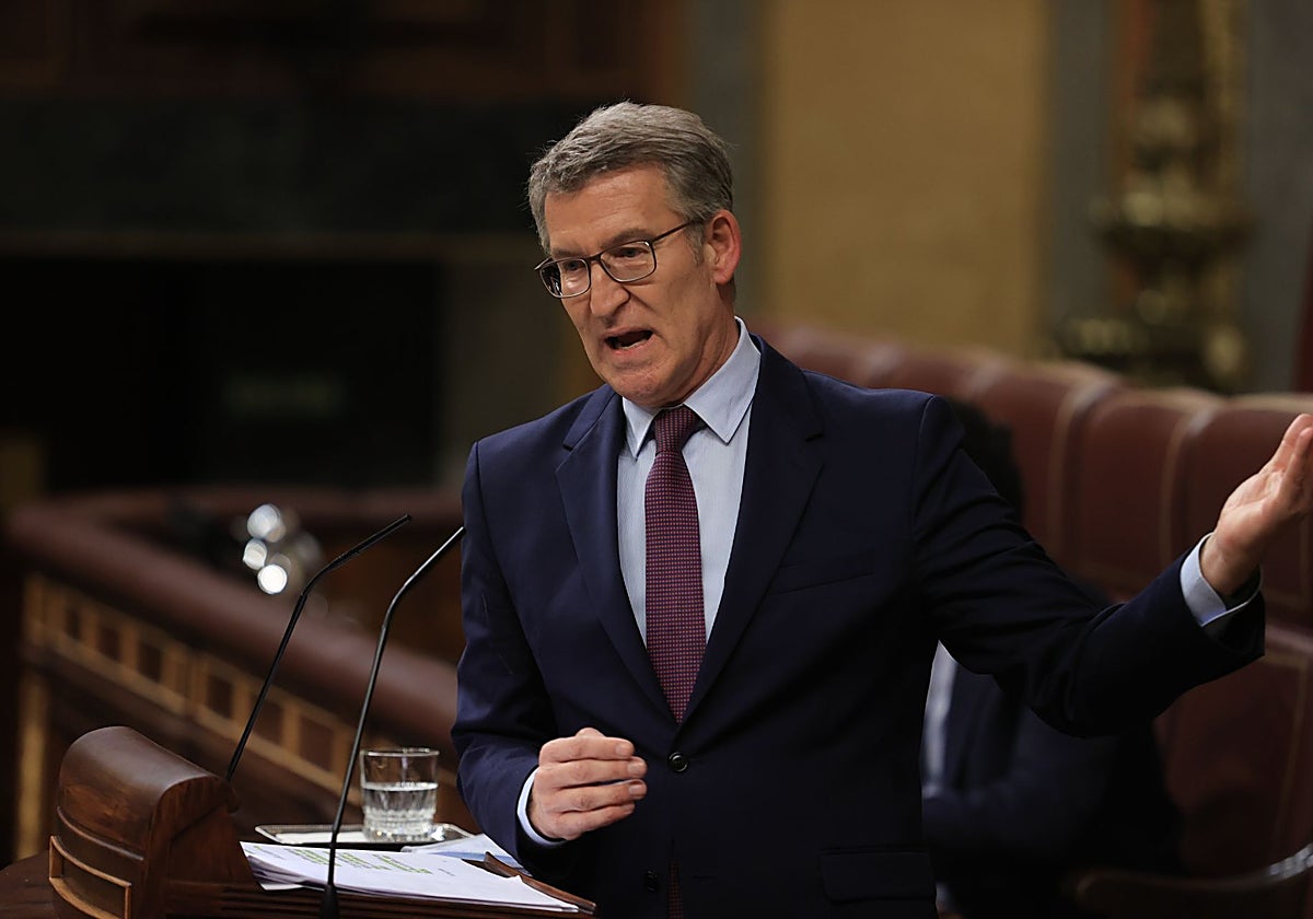 El presidente del Partido Popular, Alberto Núñez-Feijóo