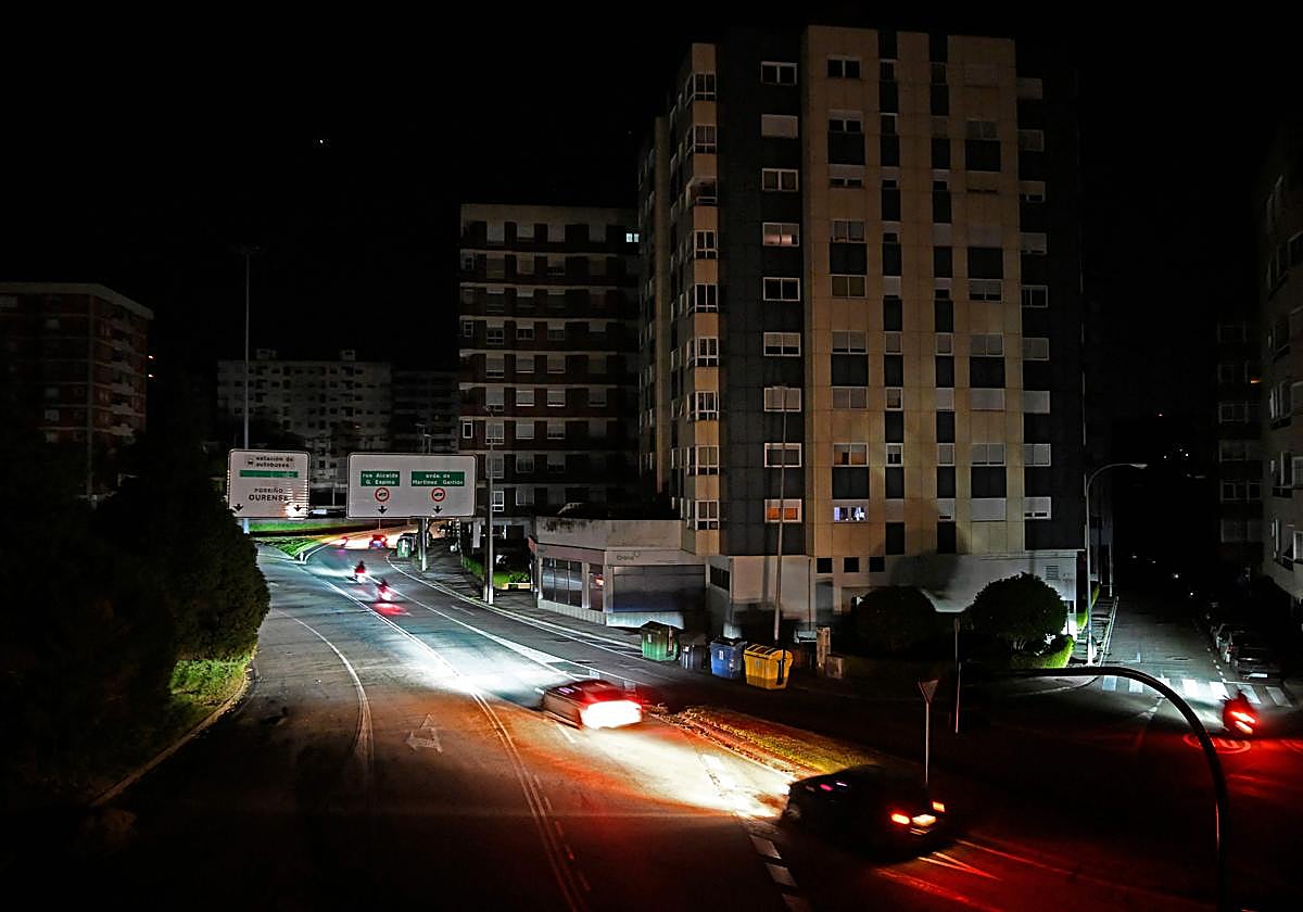 Madrid a oscuras durante el gran apagón del 28 de abril