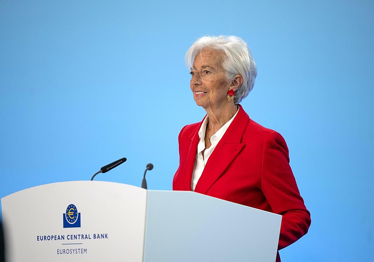 La presidenta del BCE, Christine Lagarde
