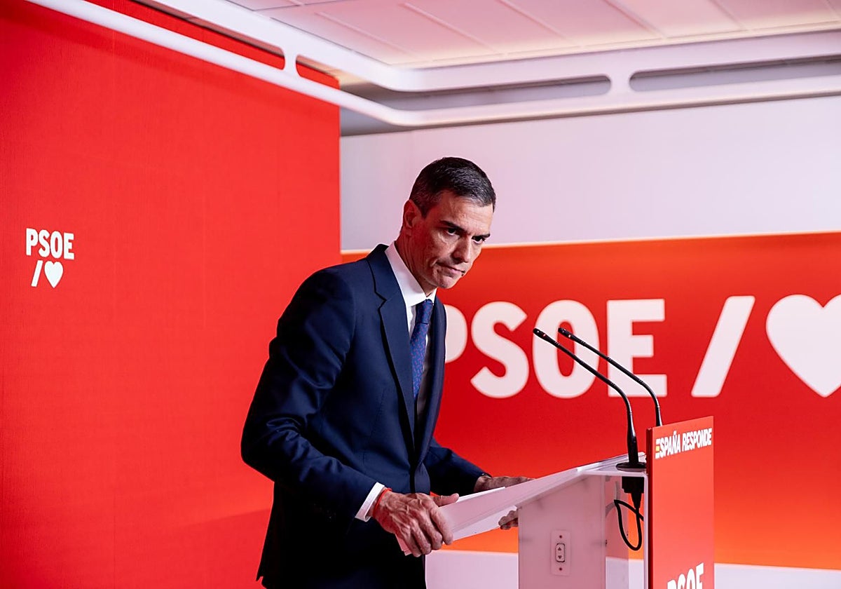 El presidente del Gobierno, Pedro Sánchez