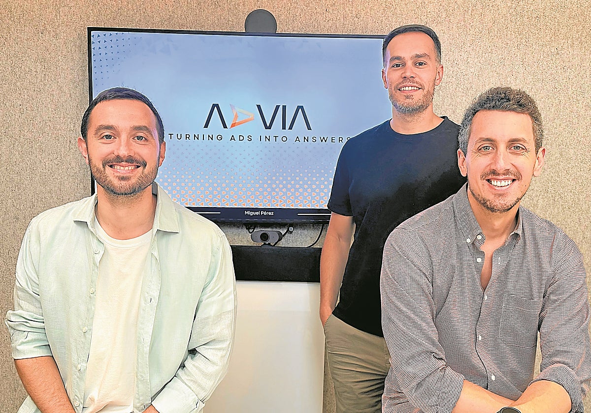 Jaime Sanabria, Miguel Pérez y Pablo Martínez, cofundadores de Advia