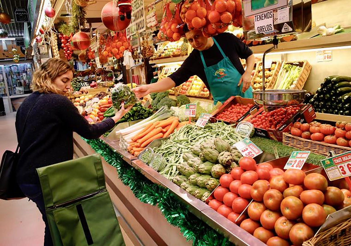 Una frutería en Madrid